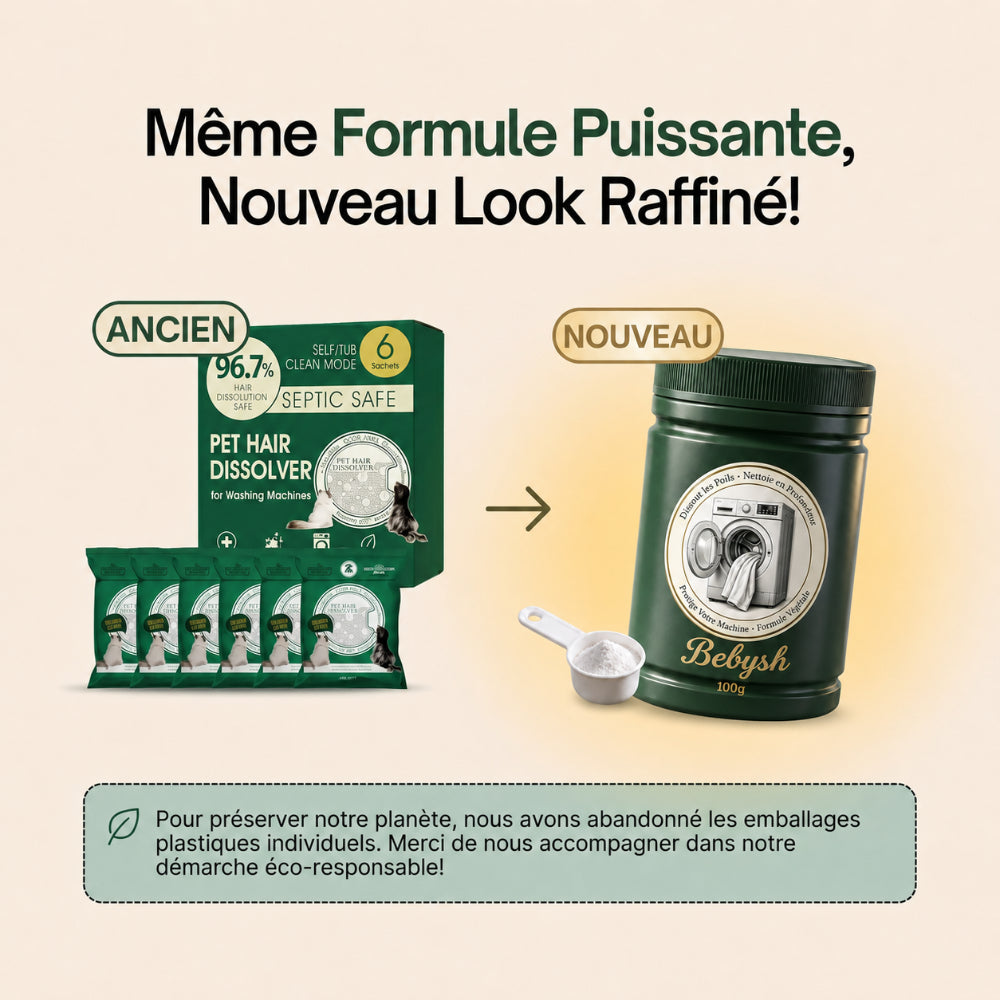 Dissolvant de poils d'animaux Bebysh