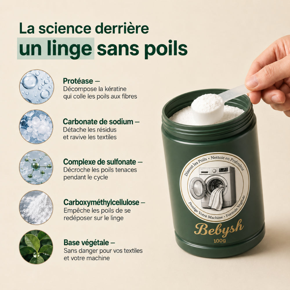 Dissolvant de poils d'animaux Bebysh