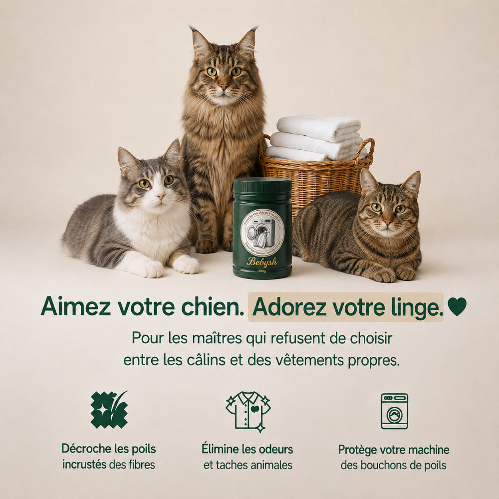 Dissolvant de poils de chat Bebysh