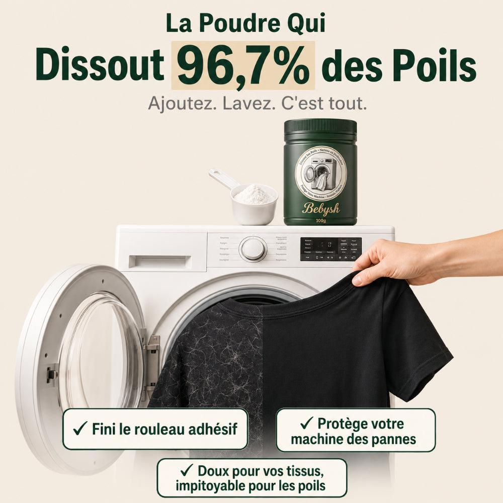 Dissolvant de poils d'animaux Bebysh